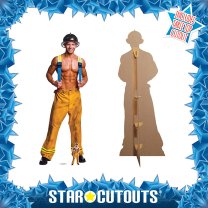 SC2156 Fireman Chippendale Cardboard Cut Out Height 175cm - Star Cutouts