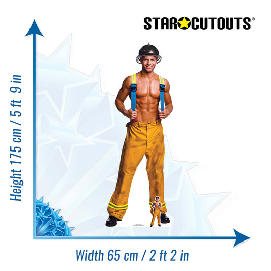 SC2156 Fireman Chippendale Cardboard Cut Out Height 175cm - Star Cutouts