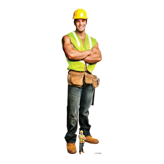 SC2157 Construction Chippendale Cardboard Cut Out Height 181cm - Star Cutouts
