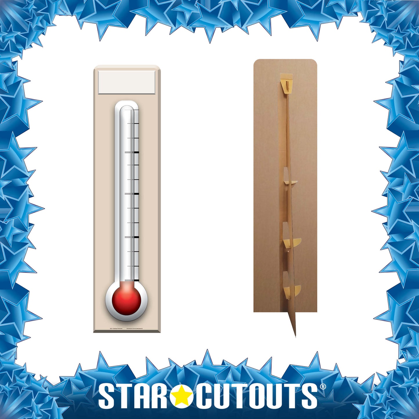 SC217 Fundraising Thermometer Cardboard Cut Out Height 188cm