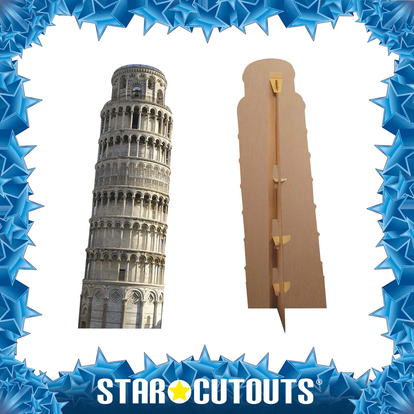 SC222 The Leaning Tower of Pisa Cardboard Cut Out Height 174cm