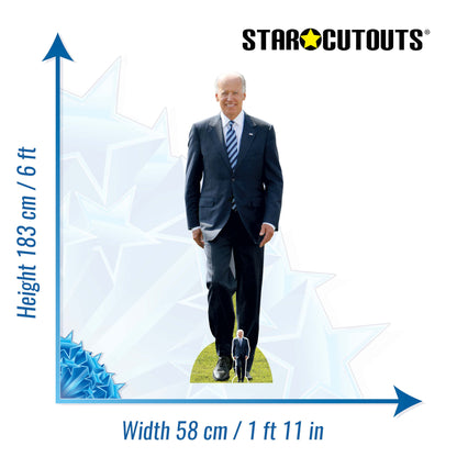 SC2260 USA President Joe Biden Cardboard Cut Out Height 183cm