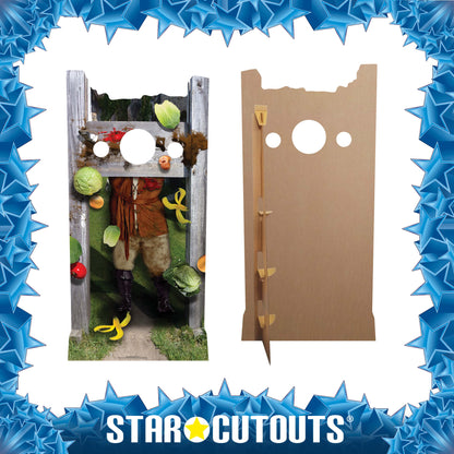 SC226 Medieval Stocks 'Stand In' Cardboard Cut Out Height 186cm