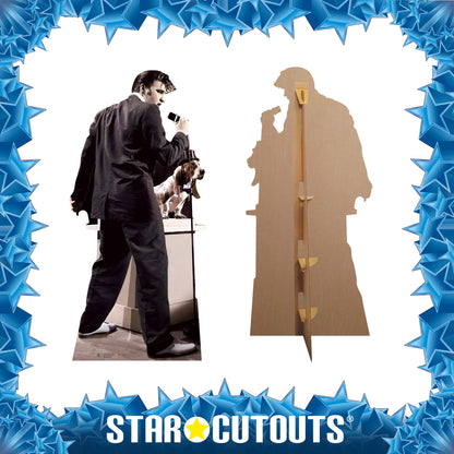 SC233 Elvis Hound Dog Cardboard Cut Out Height 186cm