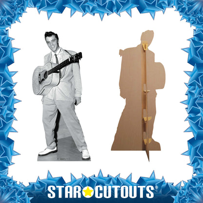 SC237 Elvis Guitar hanging from neck Cardboard Cut Out Height 180cm