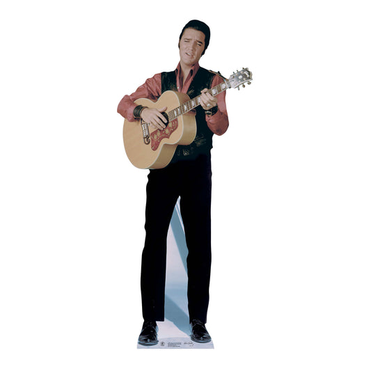 SC242 Elvis Singing with Guitar Cardboard Cut Out Height 181cm