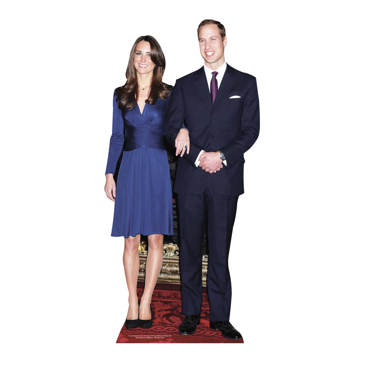 SC243 Prince William and Miss Middleton Cardboard Cut Out Height 182cm