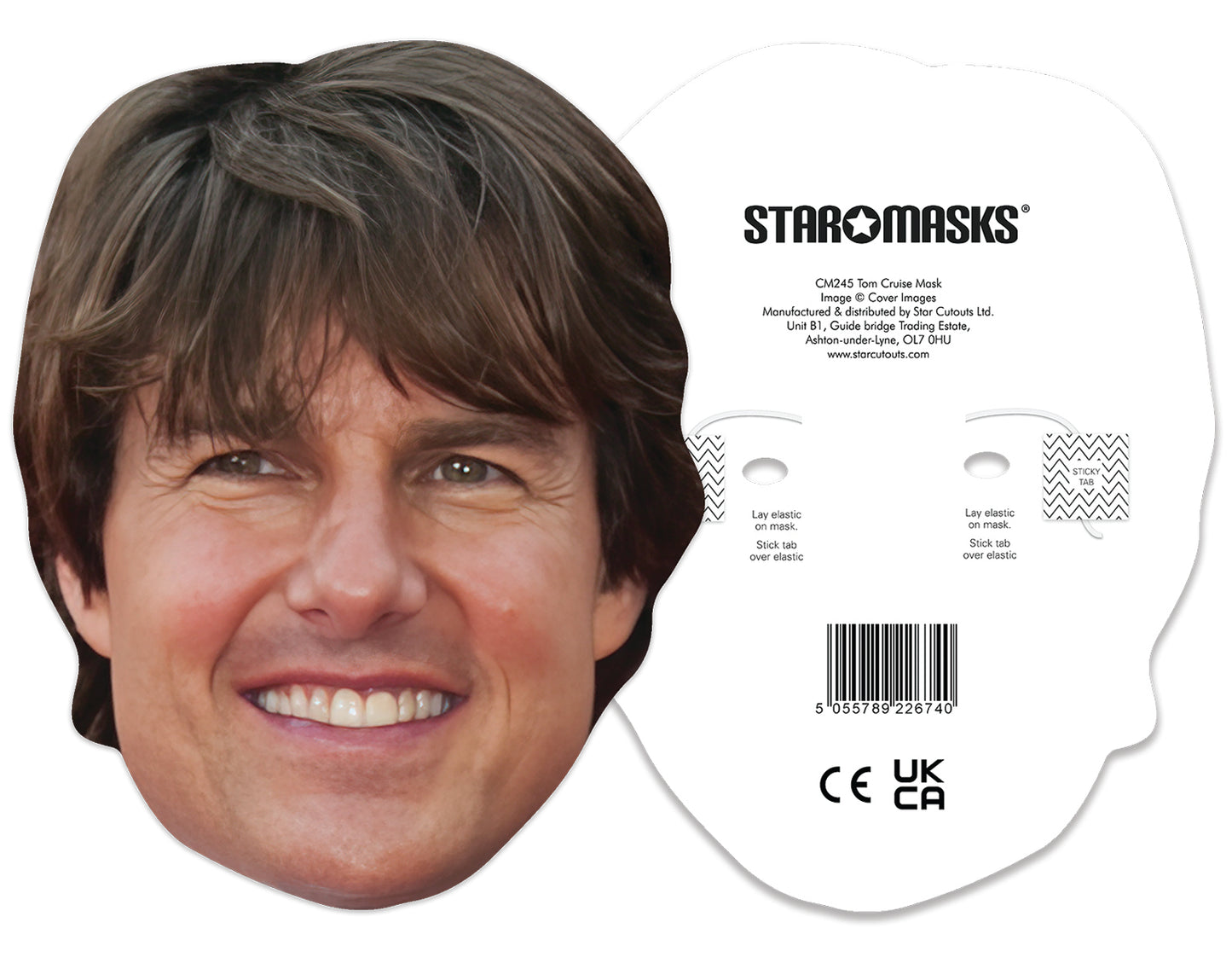 CM245 Tom Cruise Mask CELEBRITY MASKS Single Face Mask