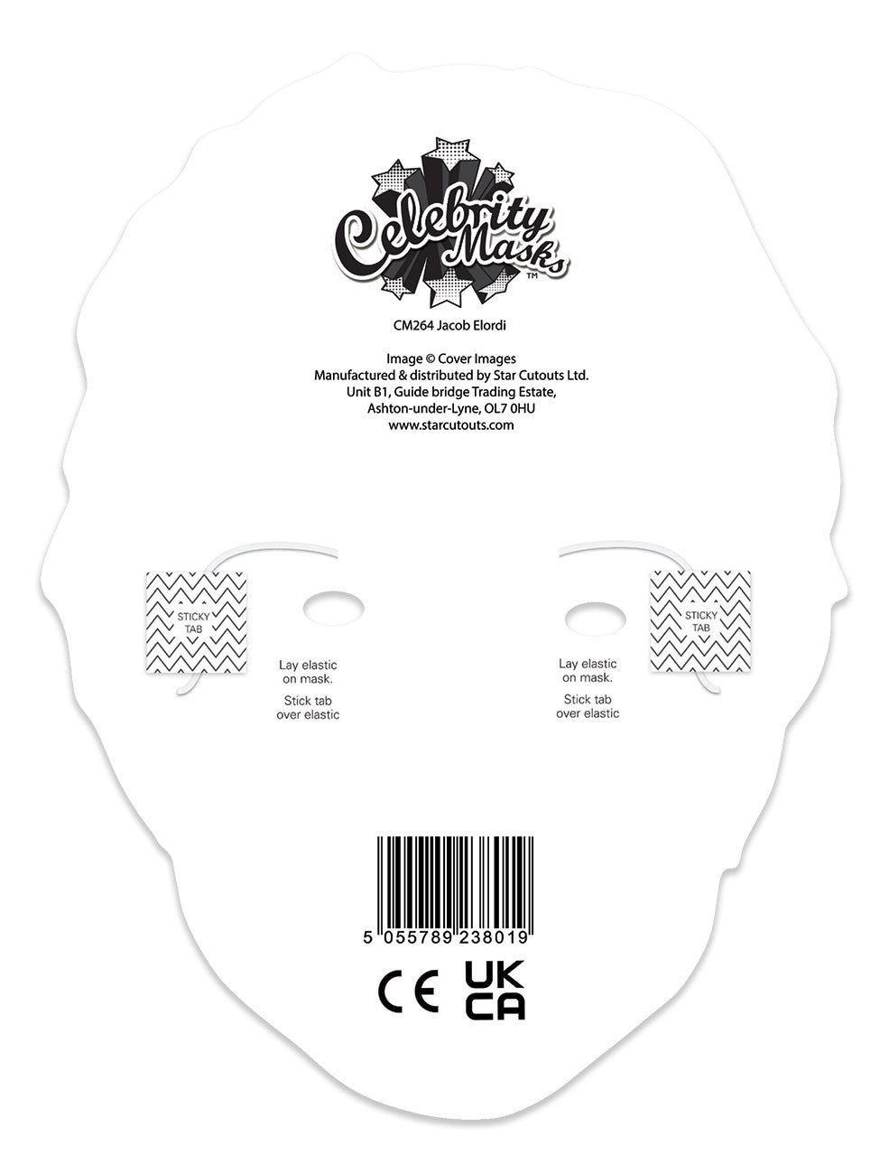 CM264 Jacob Elordi Single Cardboard Face Mask