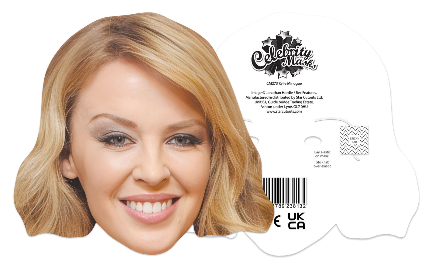 CM273 Kylie Minogue Cardboard Face Mask