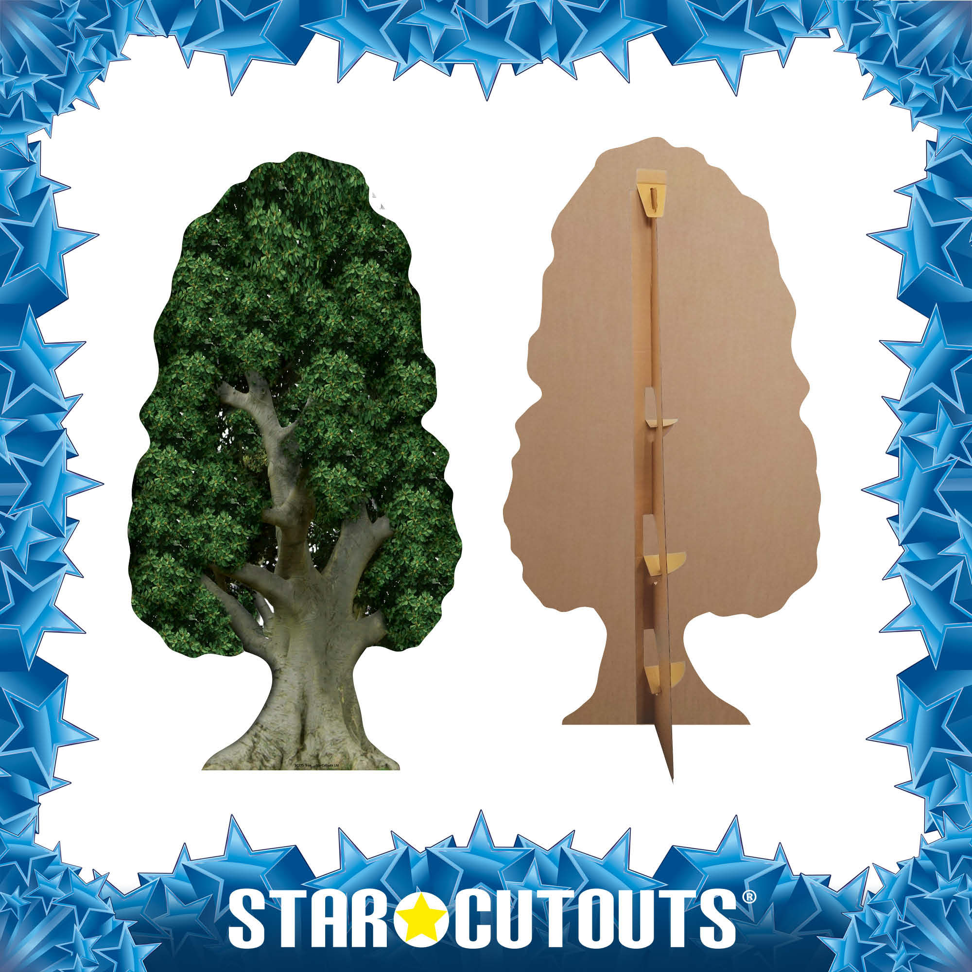 Cardboard Tree Frame SC275 Tree Cardboard Cut Out Height 179cm – Star Cutouts