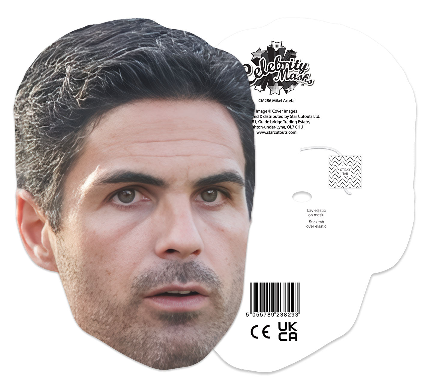CM286 Mikel Arteta Cardboard Face Mask 