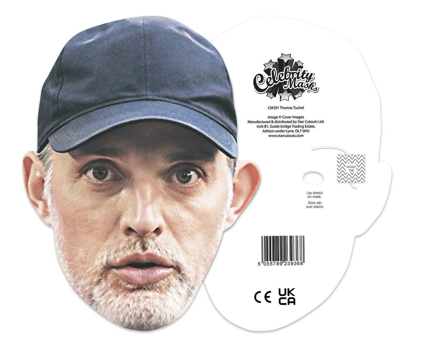 CM291 Thomas Tuchel Single Cardboard Face Mask Football Manager Theme