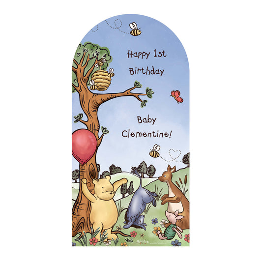 XQ018 Winnie Sailboard Blue Sky Pooh Bear Personalised Sailboard