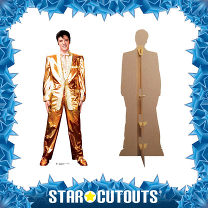 SC318 Elvis Gold  Suit Cardboard Cut Out Height 182cm