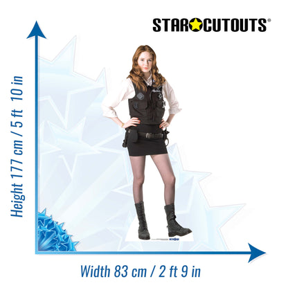 Amy Pond Policewoman Uniform Cardboard Cut Out Height 177cm - Star Cutouts