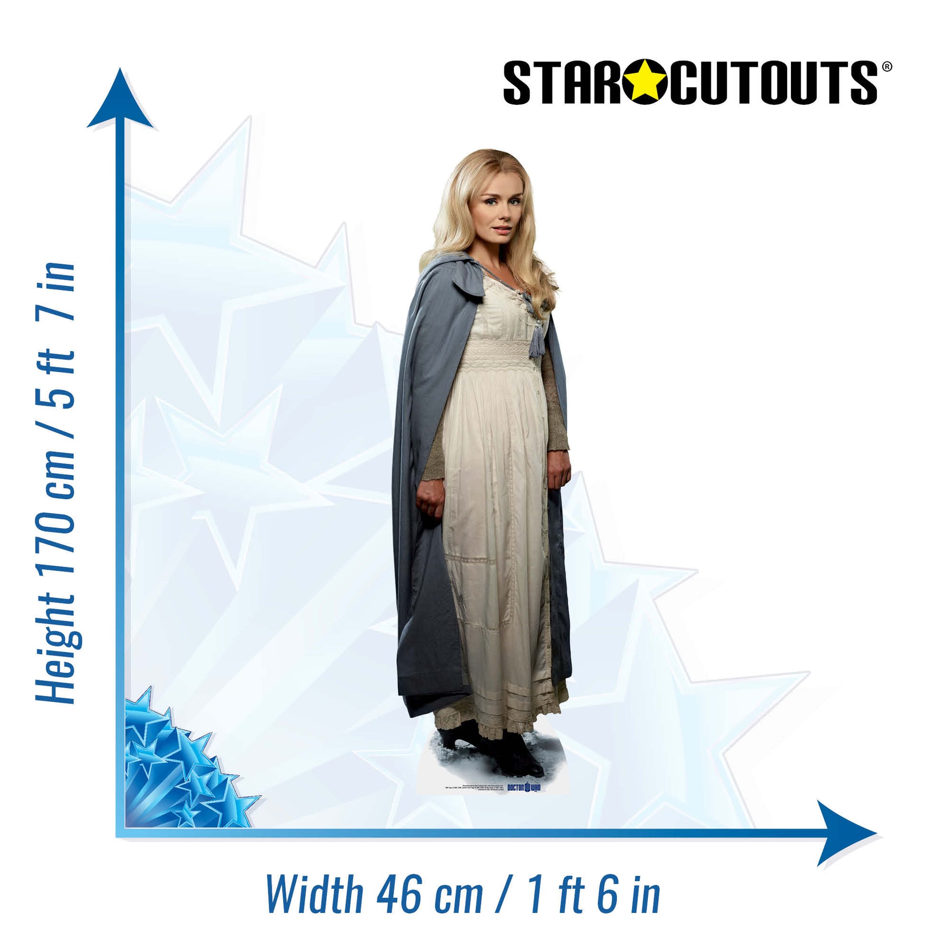 Abigail Cardboard Cut Out Height 170cm - Star Cutouts