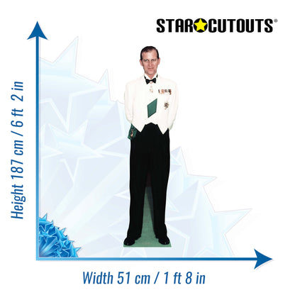 SC351 Duke of Edinburgh (1956) Cardboard Cut Out Height 187cm