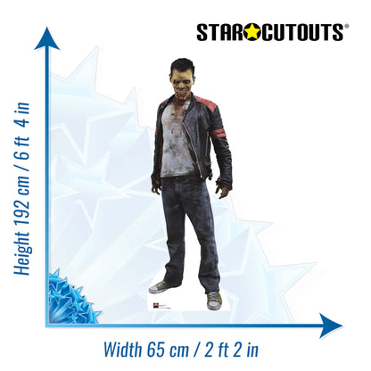 SC359 The Biter - Zombie Cardboard Cut Out Height 192cm