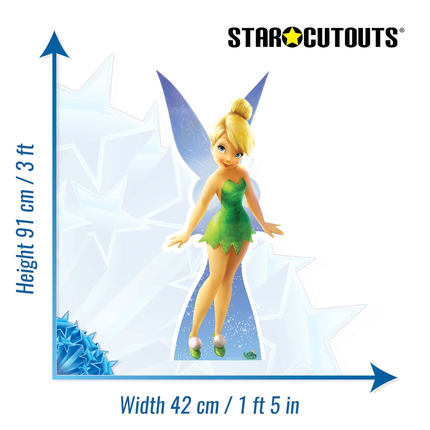 SC375 Tinkerbell (Star Mini Cut-out) Cardboard Cut Out Height 91cm