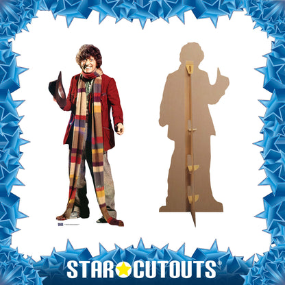Tom Baker - Fourth Doctor Cardboard Cut Out Height 181cm - Star Cutouts