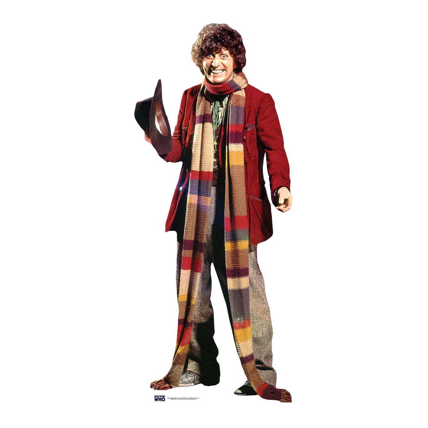 Tom Baker - Fourth Doctor Cardboard Cut Out Height 181cm - Star Cutouts