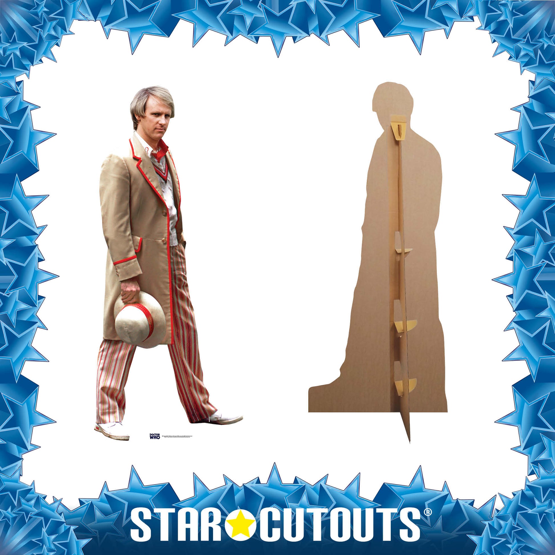 Peter Davison - Fifth Doctor Cardboard Cut Out Height 179cm - Star Cutouts