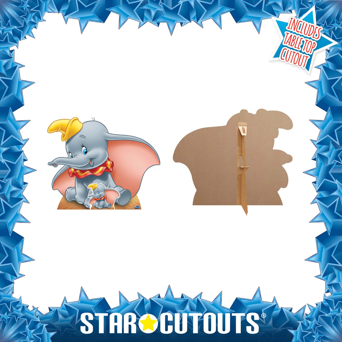 SC415 Dumbo Cardboard Cut Out Height 74cm