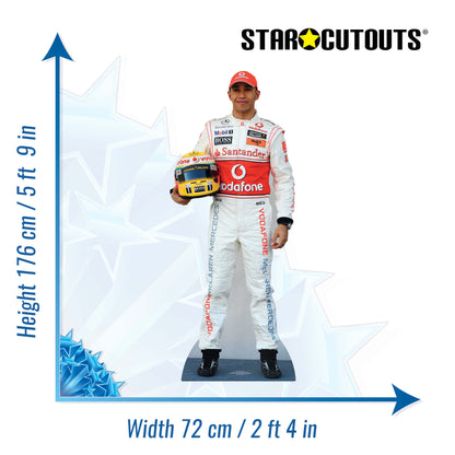 CS431 Lewis Hamilton Height 176cm Lifesize Cardboard Cutout