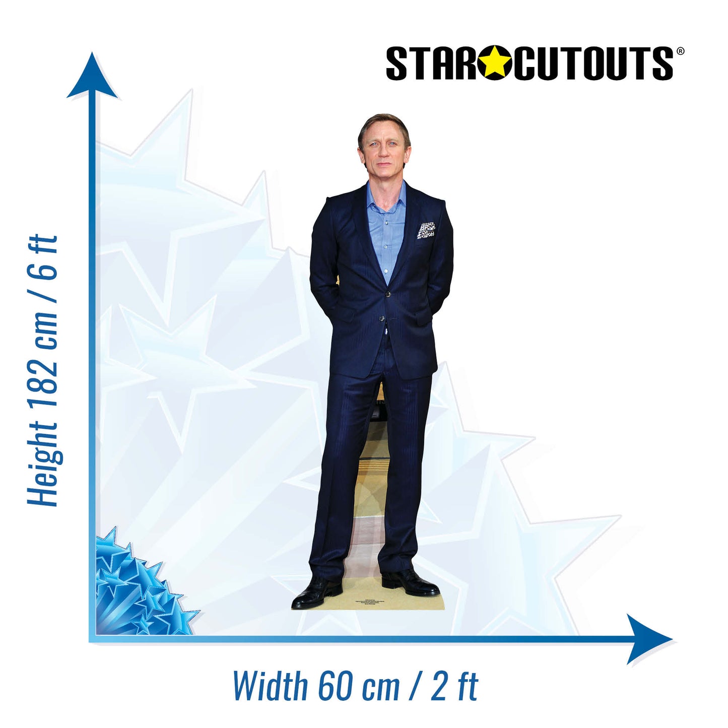 CS435 Daniel Craig Height 182cm Lifesize Cardboard Cutout