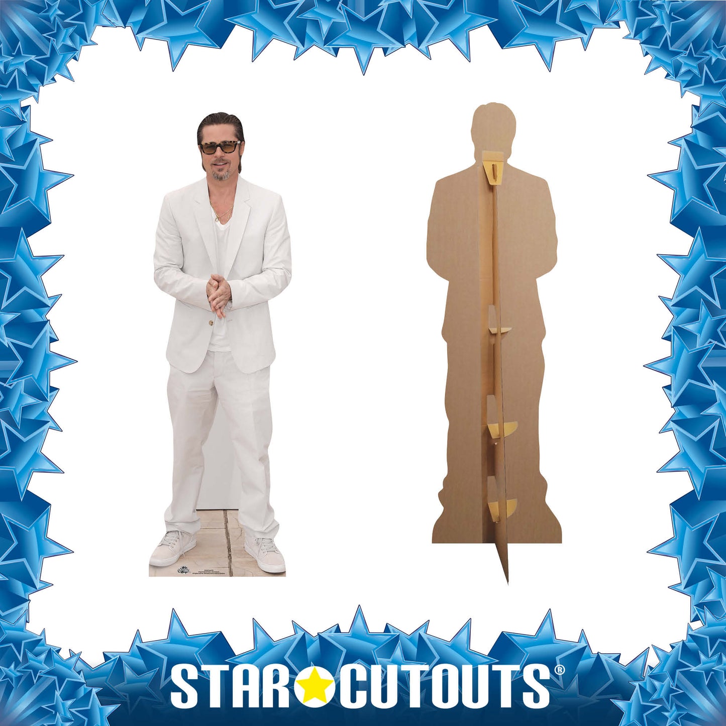 CS442 Brad Pitt Height 180cm Lifesize Cardboard Cutout