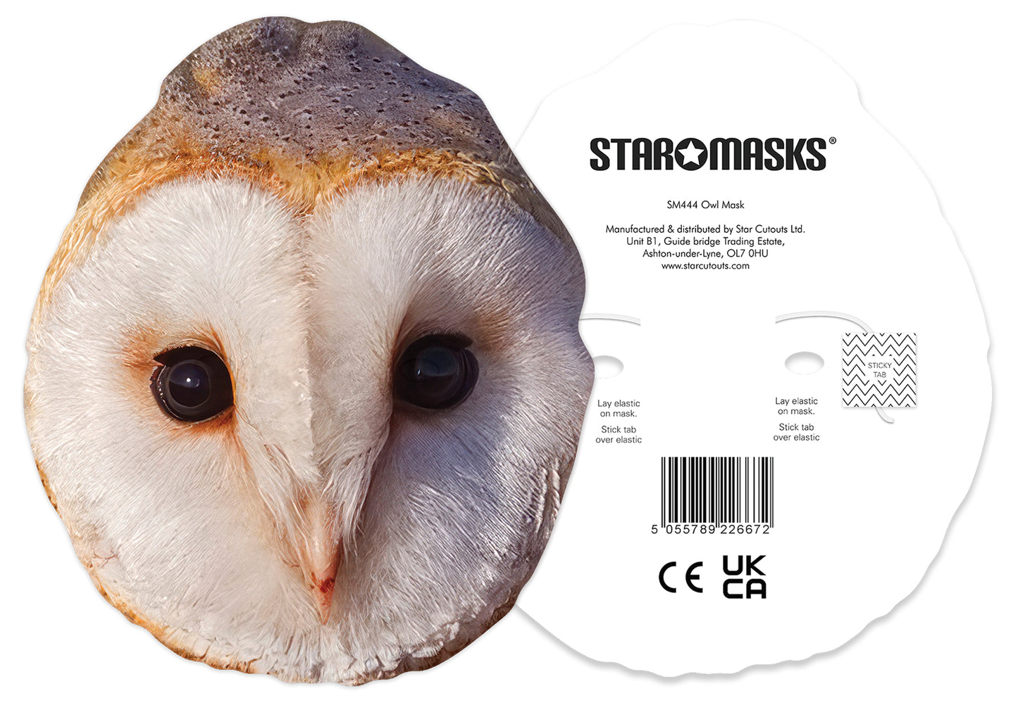 SM444 Owl Mask Animals Single Face Mask