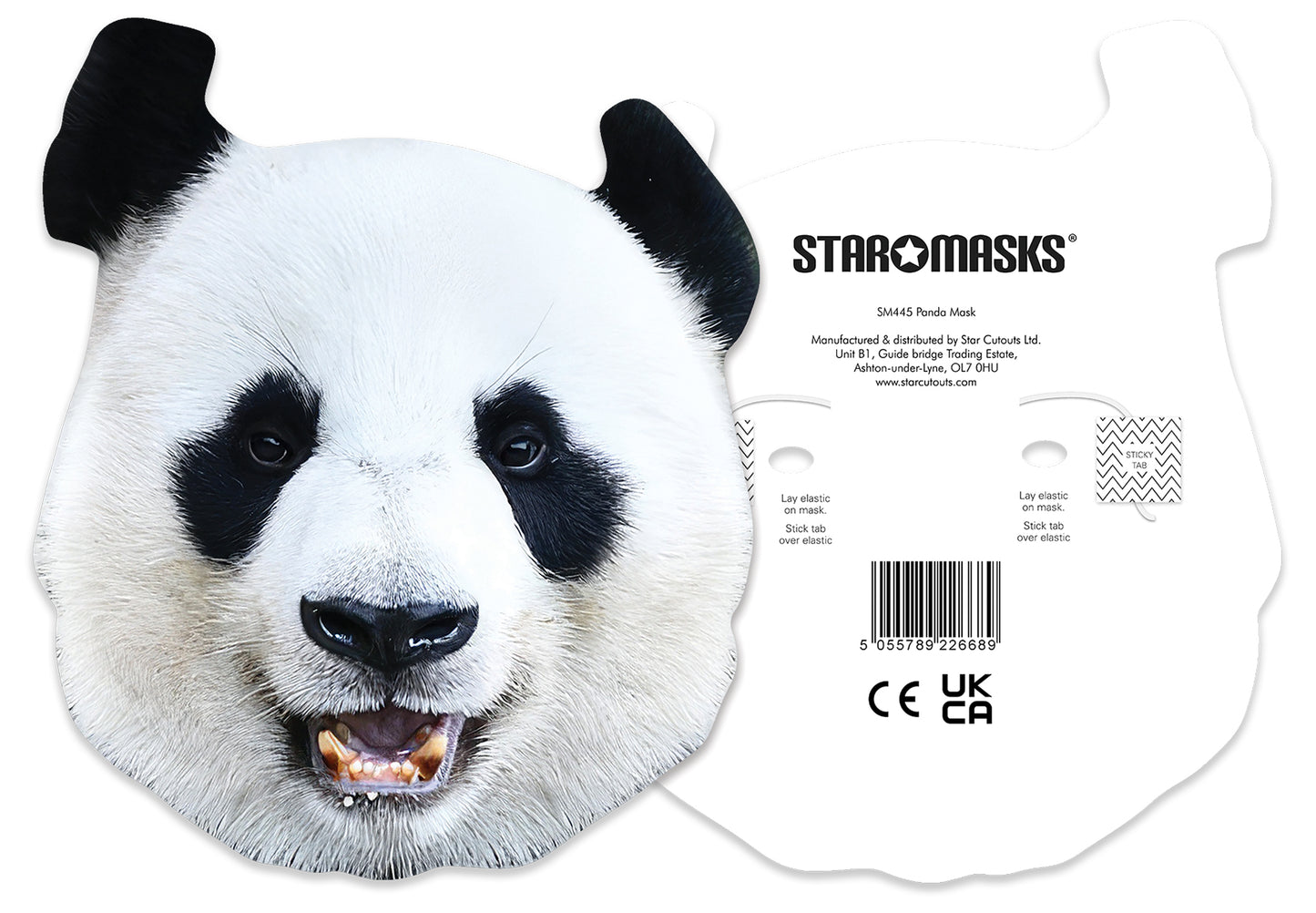 SM445 Panda Mask Animals Single Face Mask