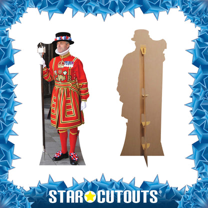 SC447 Beefeater Cardboard Cut Out Height 173cm