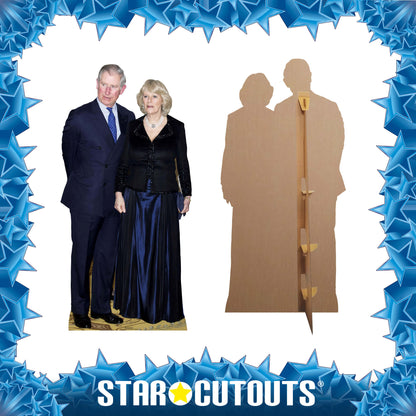 SC448 King Charles and Queen Camilla Cardboard Cut Out Height 166cm