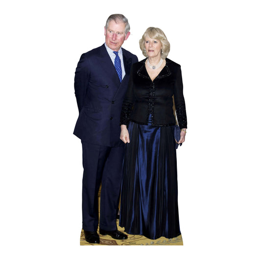 SC448 King Charles and Queen Camilla Cardboard Cut Out Height 166cm