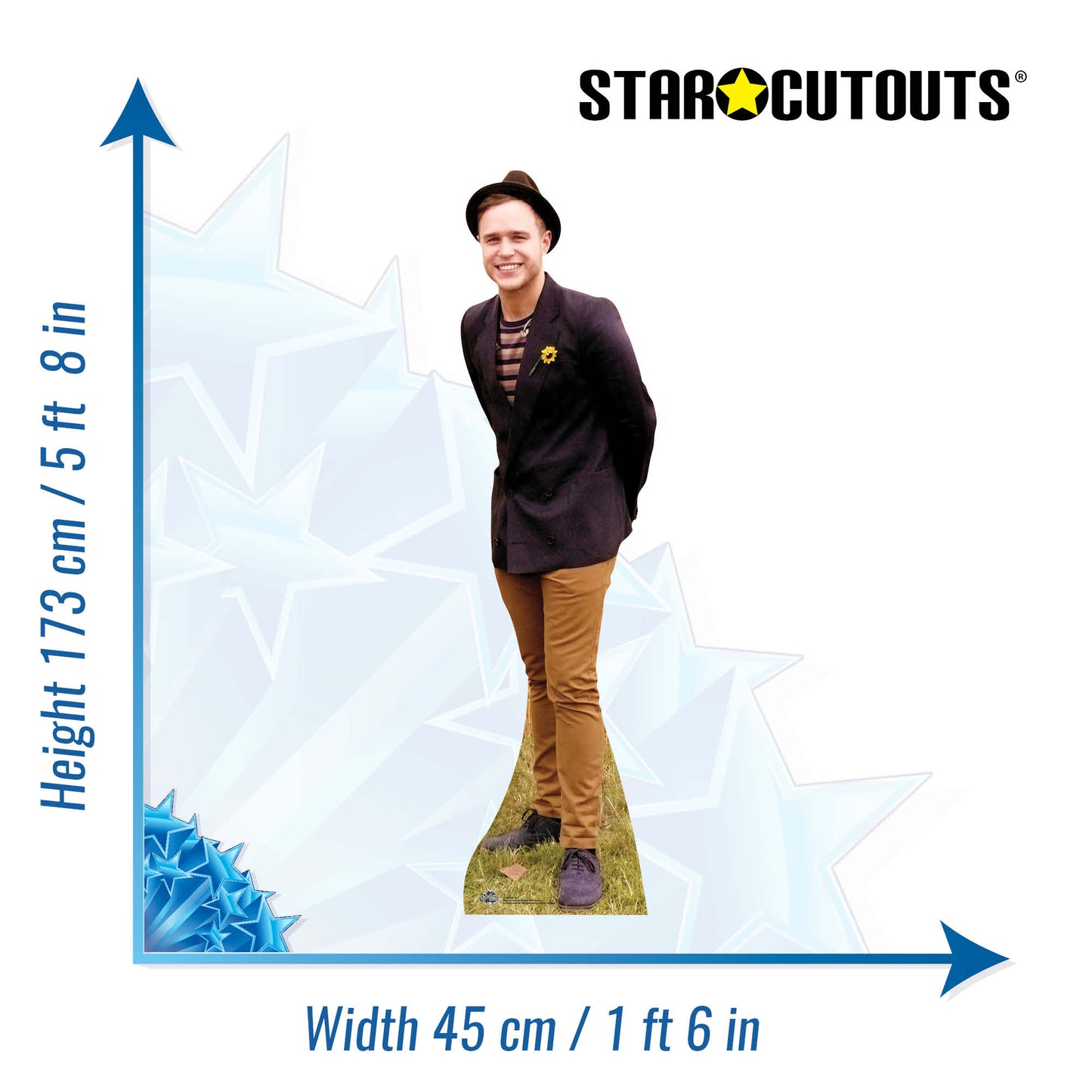 CS456 Olly Murs Height 173cm Lifesize Cardboard Cutout