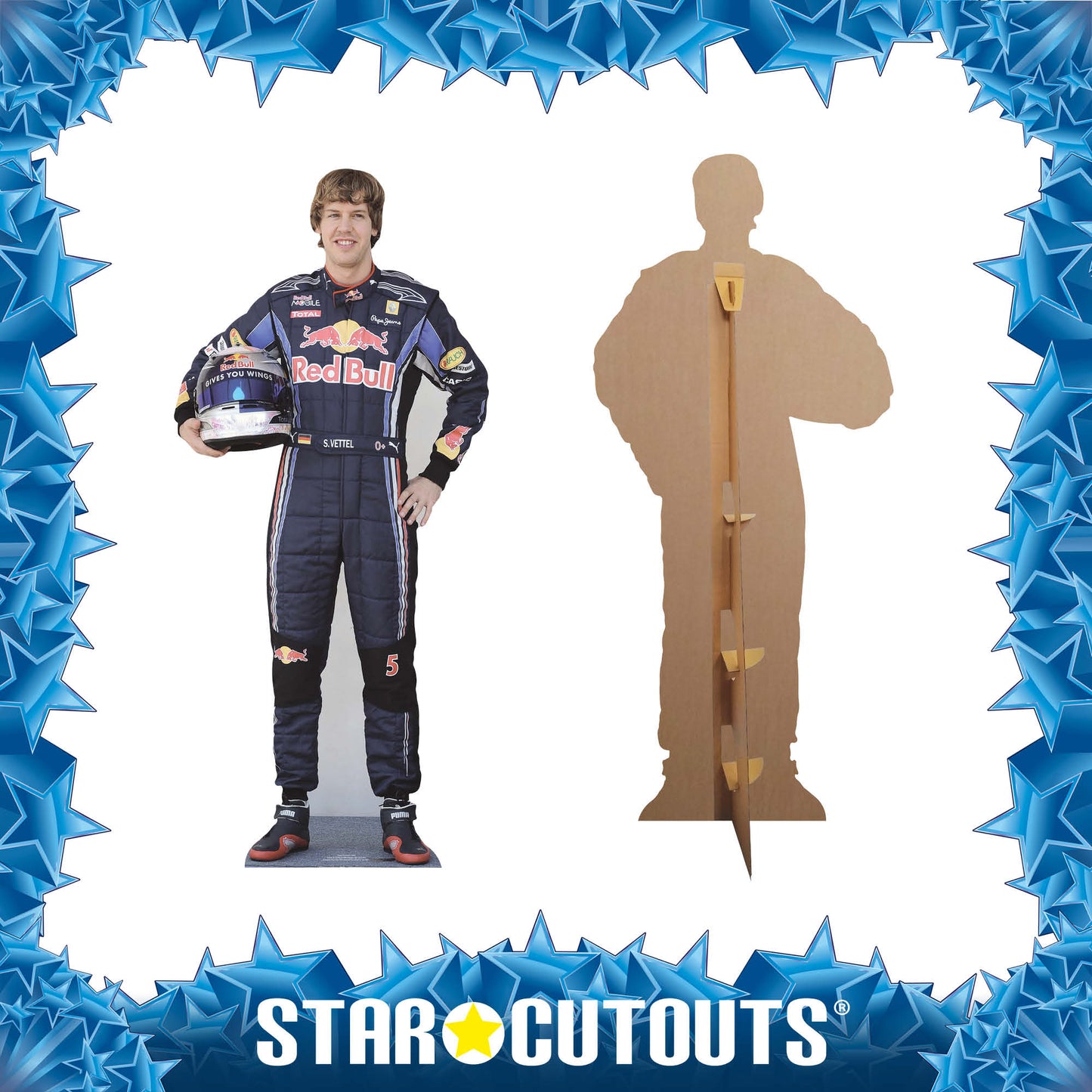 CS464 Sebastian Vettel Height 172cm Lifesize Cardboard Cutout