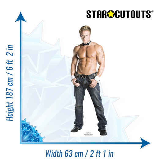 SC476 Billy  Cuff n Collar Cardboard Cut Out Height 187cm - Star Cutouts