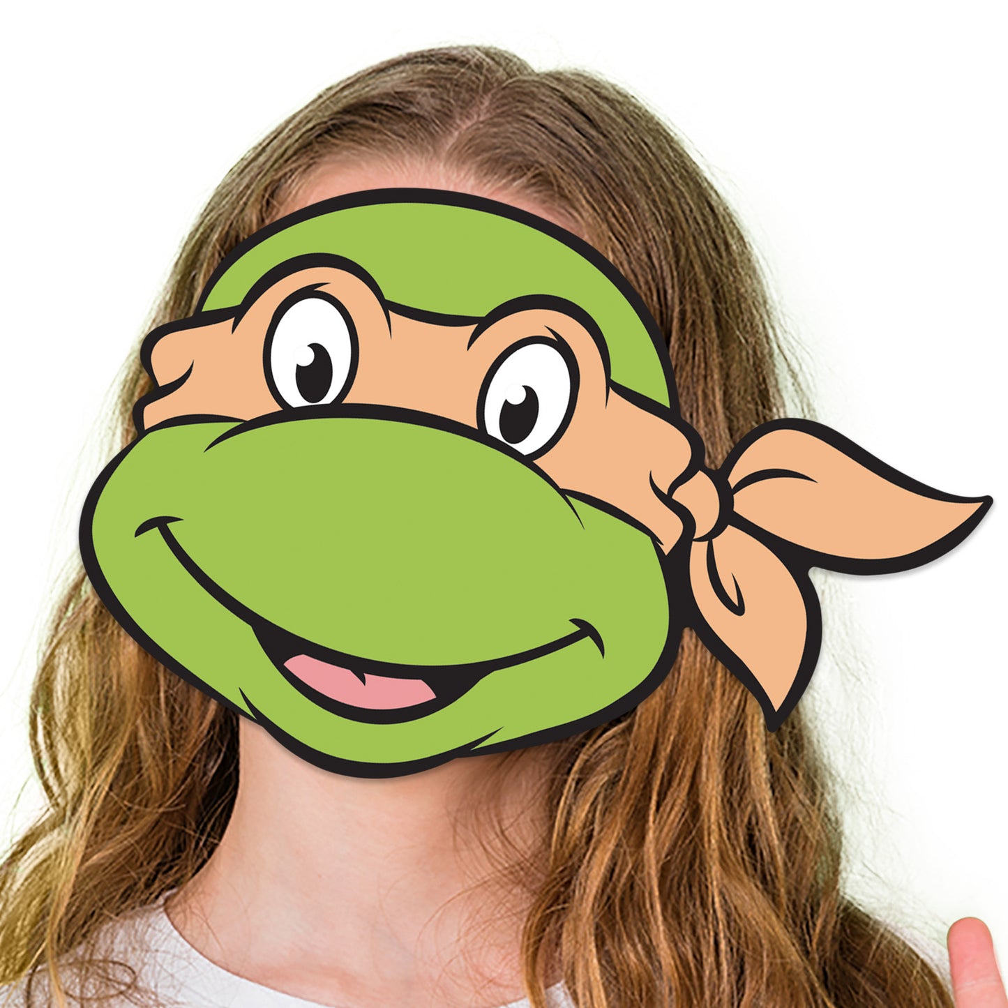 SM499 Michelangelo Mask Teenage Mutant Ninja Turtles Single Cardboard Face Mask
