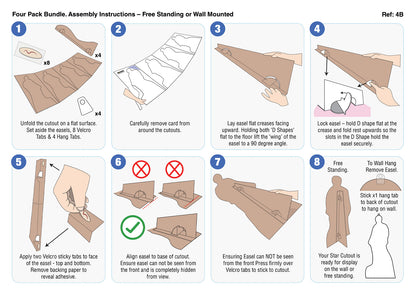 SC4857 Berry Birthday Ice Cream Star Mini Bundle – Multi-Function  Cardboard Cutouts Height 65cm