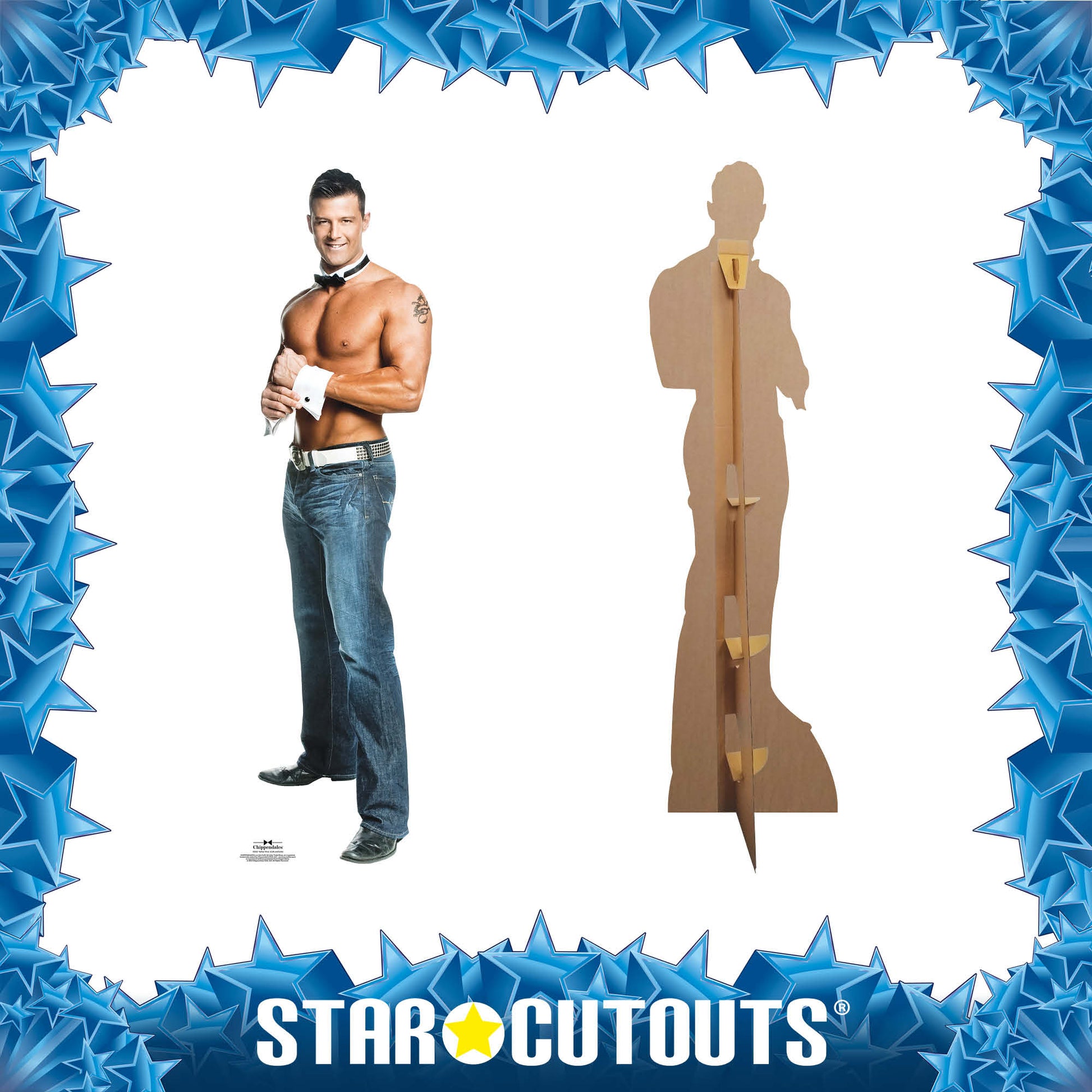 SC502 Nathan  Chippendale Cardboard Cut Out Height 189cm - Star Cutouts