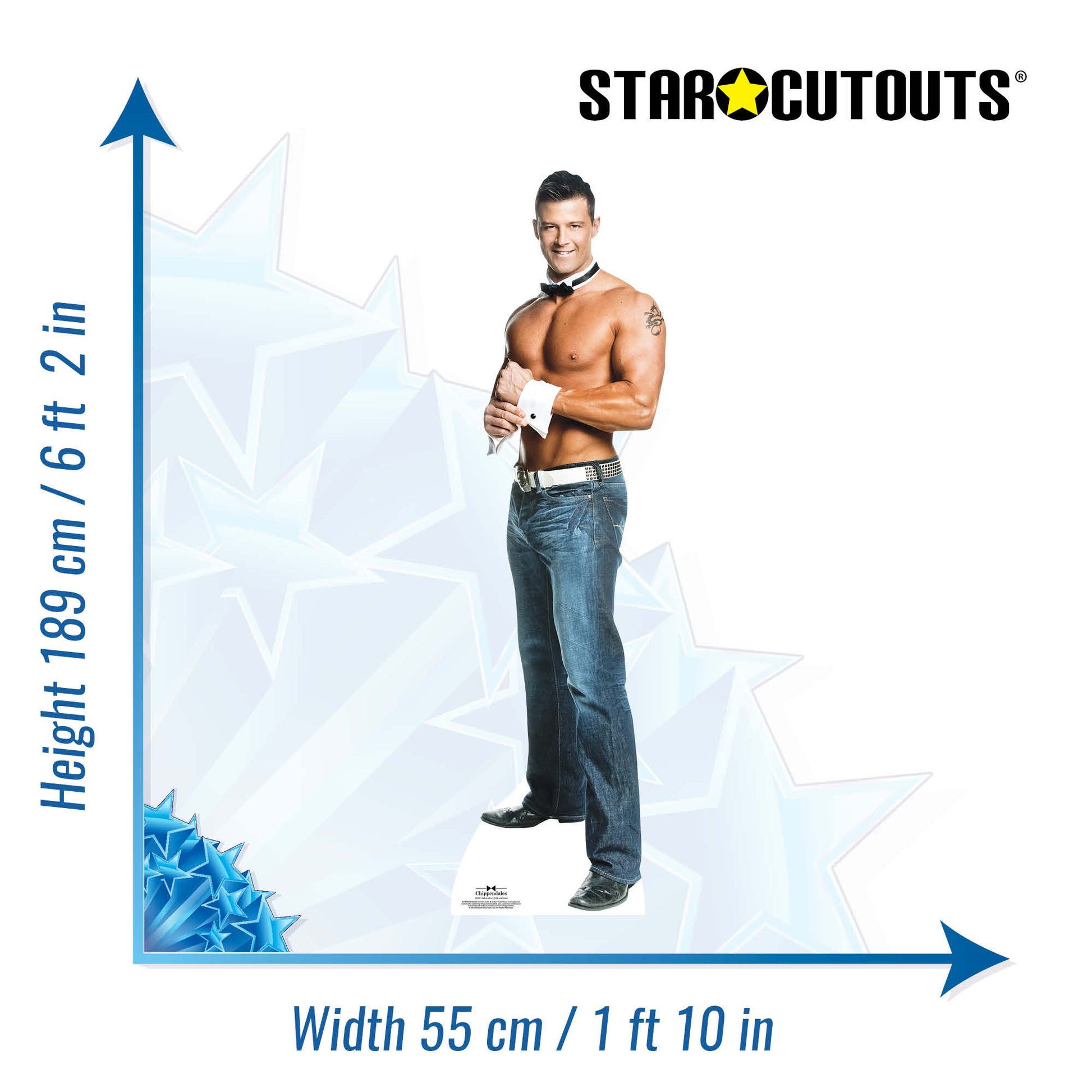 SC502 Nathan  Chippendale Cardboard Cut Out Height 189cm - Star Cutouts