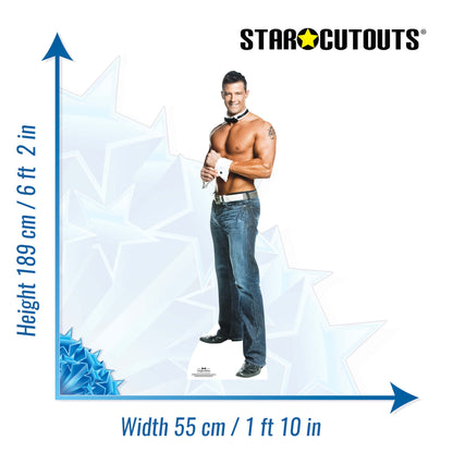 SC502 Nathan  Chippendale Cardboard Cut Out Height 189cm - Star Cutouts