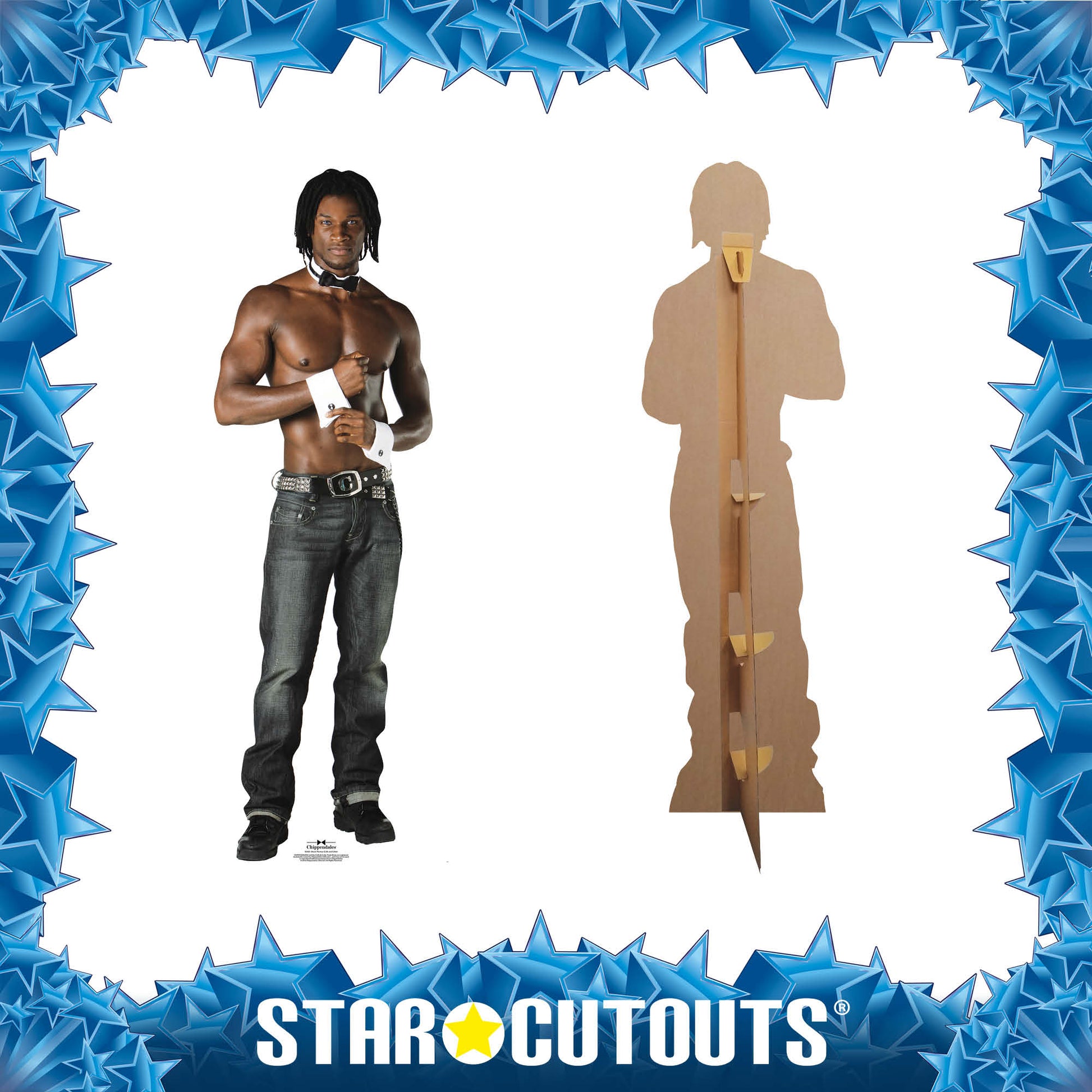 SC503 Chaun  Chippendale Cardboard Cut Out Height 189cm - Star Cutouts