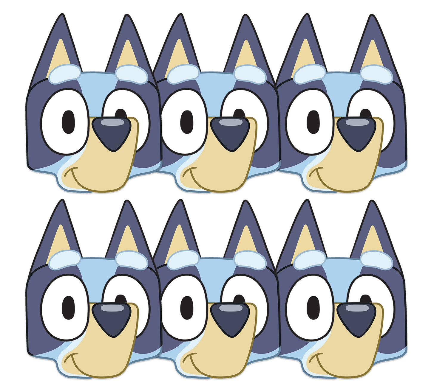 SMP503 Six Pack Masks Bluey - Bluey