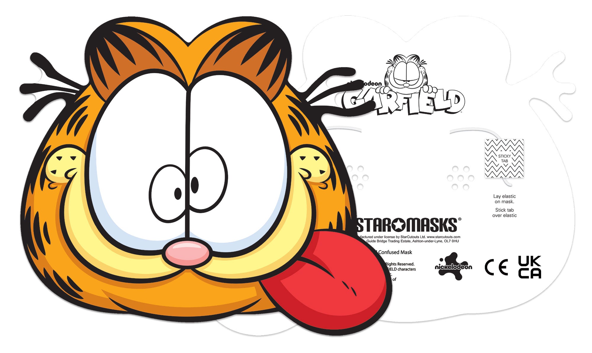 Garfield the Cat Six Pack Emotions Masks - Including Iconic Happy, Con ...