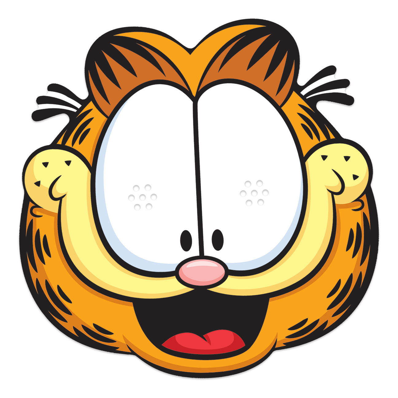 Garfield the Cat Six Pack Emotions Masks - Including Iconic Happy, Con ...