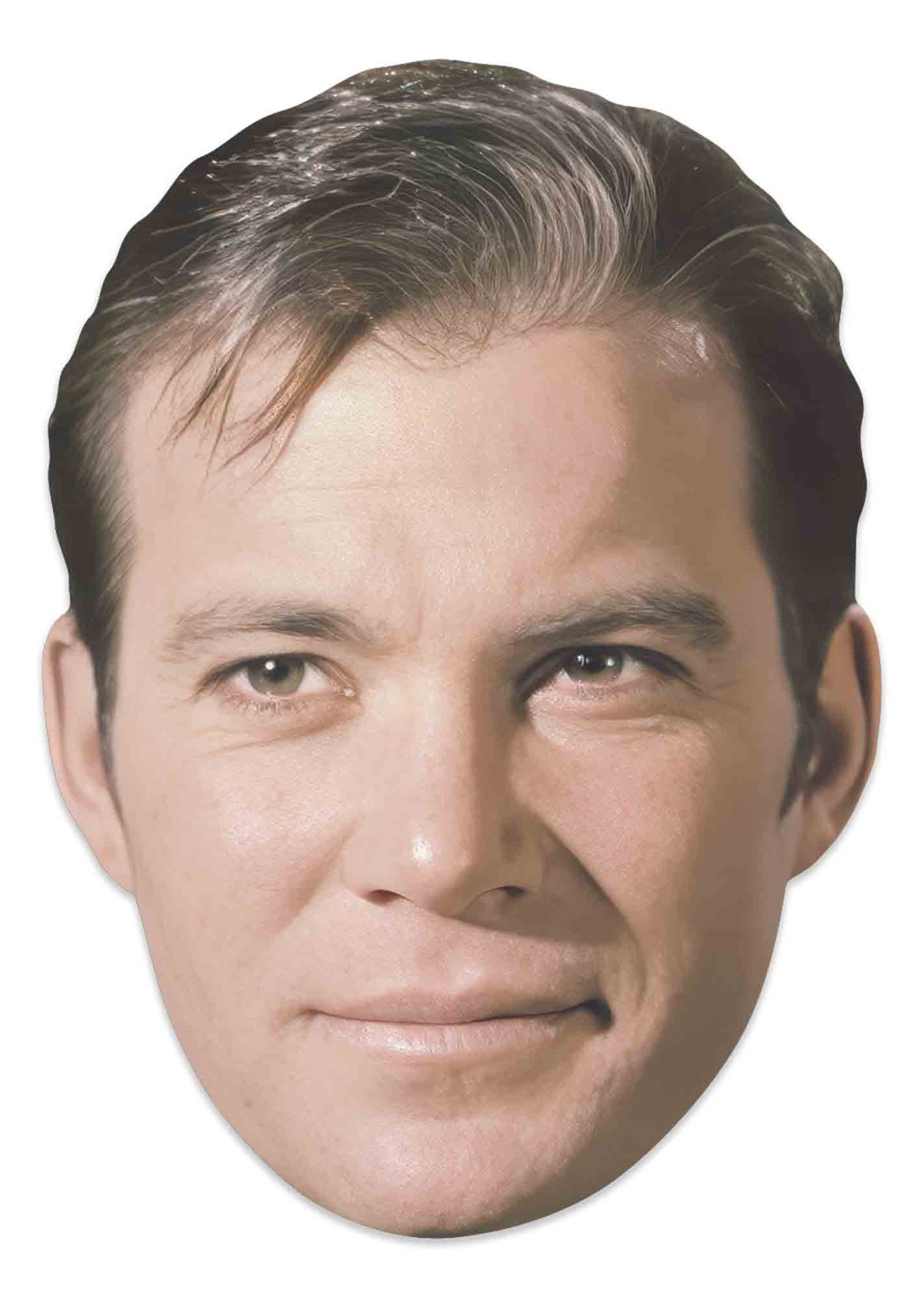 SM509 Captain Kirk Mask William Shatner Star Trek  - Includes Tabs and Elastic