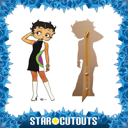 SC518 Betty Boop- Retro Cardboard Cut Out Height 162cm